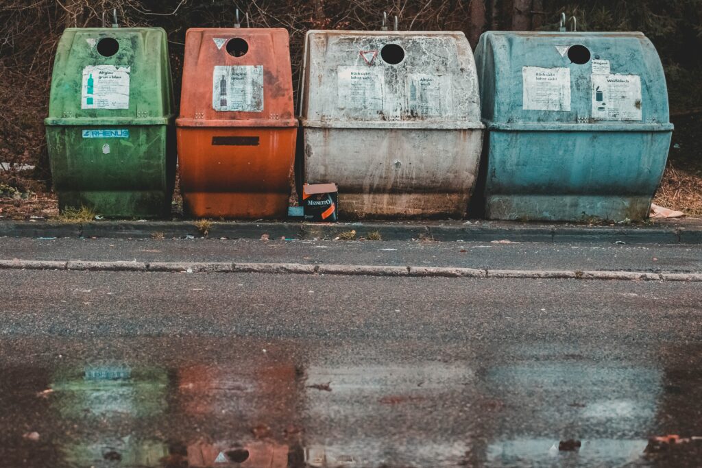 tanks in the trash